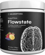 NEUROPTIMA® Flowstate – Nootropic Complex for Energy, Focus & Mental Clarity – zümXR® Extended Release Caffeine, Theobromine, Alpha-GPC, nooLVL®, VitaCholine® – Sugar Free (20 Servings, Wild Berry) - Image 2