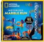 National Geographic Marble Run with Motorized Elevator - 95-Piece Marble Maze Kit with Motorized Spiral Lift, 20 Marbles, Perpetual Motion Machine, STEM Gifts for Boys and Girls, Kids Physics Toys - Image 2