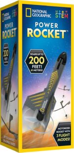 National Geographic Rocket Launcher - Motorized Air Rocket Toy with Patented Design, Launch up to 200 Feet, Outdoor Toys & Model Rockets, Gifts for Kids Ages 8-12, Space Toys - Image 2