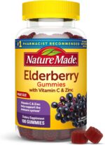 Nature Made Elderberry Gummies with Vitamin C and Zinc, Dietary Supplement for Immune Support, 100 Elderberry Gummies, 50-Day Supply - Image 2