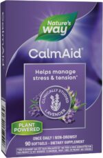 Nature's Way CalmAid, Helps Manage Stress and Tension*, Clinically Studied Lavender, Non-Drowsy, 90 Softgels - Image 2