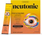 Neutonic Nootropic Focus Blend Powder | Peach Mango 16 Sticks | Caffeine Free, Zero Sugar | Support Memory, Mental Clarity, Cognitive Function | Boost Focus, Energy, Brain Health - Image 2