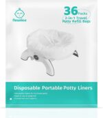 Newnice 36 [Counts] Disposable Potty Bags, Portable Travel Potty Bags with Absorbent Pads, Potty Liners Compatible with OXO Tot 2-in-1 Go Potty, Potty Training Liners Fit Most Potty Chairs - Image 2