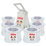Nuby Disposable Travel Potty with Liner - Foldable and Portable Potty; Toddler Potty Essential for Camp, Trips, & Car Rides - Travel Potty for Toddler, 6 Pack - Image 2