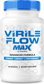 NutraRize Virile Flow Max for Men, Official VirileFlow Pills, Premium Blend to Support Energy, Stamina and Performance, Viril Flow Male Capsules, Powerful Formula Pastillas Review (60 Capsules) - Image 2