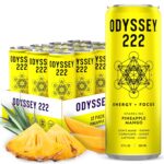 Odyssey Elixir - Odyssey 222 - Sparkling Energy Drink - 222 mg of Caffeine - Lion's Mane & Cordyceps - Energy & Focus - Endurance & Stamina - Nootropic - Pre Workout - Pineapple Mango - Image 2