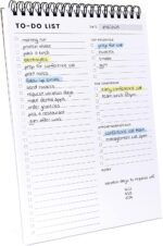 Of a Happy Kind To Do List Notepad: With Multiple Functional Sections - 6.5 x 9.8 60 Sheets - Spiral Daily Planner Notebook - Task CheckList Organizer Agenda Pad for Work - Note and Todo Organization - Image 2