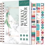 PLANBERRY Weekly Planner – Undated Life Organizer & Budget Planner – Time Management, Goal Setting, To-Do List, Work-Life Balance & Habit Tracker – 6.1″ x 8.1″ (Natural Green) - Image 2