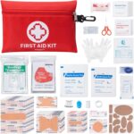 PTEROMY 150 Piece Mini First Aid Kit, Portable Small Emergency Kits Compact 1st Aid Kit for Car, Travel, Home, Camping, Outdoor, Hiking - Image 2