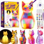 Paint Your Own Cat Lamp Kit, Arts and Crafts for Kids Ages 8-12, Art Supplies Painting kit for Kids 6-12, Cat Night Light Toys Girls Boy Birthday Christmas Gifts for Kid Ages 3 4 5 6 7 8 9 10 11 12+ - Image 2