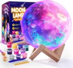 Paint Your Own Moon Lamp Kit, Cool Gifts DIY 3D Moon Night Light, Arts and Crafts for Kids Ages 8-12, Space Art Supplies Craft Kits, Girls Boy Birthday & Christmas Gifts Ages 3 4 5 6 7 8 9 10 11 12+ - Image 2