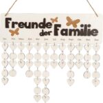 Perpetual Wall Calendar Wooden, Dates To Remember Wall Hanging Birthday Calendar- Decorative Birthday Tracker Plaque Wall Hanging Gift For Mom/dad/grandparents,freunde der families - Image 2