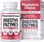Physician's CHOICE Digestive Enzymes for Bloating & Digestion - 16 Enzymes with Organic Prebiotics & Probiotics for Gut & Digestive Health - Meal Time Discomfort Relief - Dual Action Support - 60 CT - Image 2