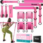 Pilates Bar Kit with Resistance Bands, Pilates Workout Equipment for Legs, Hip, Waist, Arm, Squats Exercise Equipment for Home Workouts, Adjustable 3-Section Pilates Bar Kit for Women & Men - Image 2