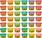 Play Doh Bulk Handout 42-Pack of 1-Ounce Modeling Compound Cans, Christmas Stocking Stuffer Gifts, Prizes, & Party Favors, Kids Arts & Crafts, Preschool Toys, Ages 2+ (Amazon Exclusive) - Image 2