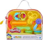 Play-Doh Starter Set 9-Piece Kit with Storage Tote & 4 Modeling Compound Cans, Arts and Crafts for Kids, Back to School Classroom Supplies, Preschool Toys, Ages 3+ - Image 2
