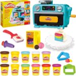 Play-Doh Super Slice Cake Playset, Toy Oven with Play Kitchen Accessories & 11 Modeling Compound Cans, Kids Arts & Crafts,, Ages 3+ - Image 2