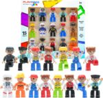 Playmags Large Magnetic Figures Community Set of 15 Pieces – 3” Play People Perfect for Magnetic Toys Building Blocks - STEM Learning Toys for Kids – Magnet Tiles Expansion Accessories Pack - Image 2