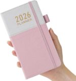 Pocket Calendar/Planner 2026, Jan.2026 - Dec.2026 Daily Weekly and Monthly Planner Small Size for Purse, 3.8" x 7", Mini Pocket Appointment Book 2026 with Monthly Tabs, for Women Planning - Image 2