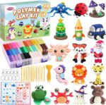 Polymer Clay Kit, 34 Colors Modeling Clay for Kids Adults, Funtopia Oven Bake Clay with Tutorial Book Sculpting Tools Storage Box for Sculpture, Crafting, DIY Projects, Jewelry Making(0.9oz/pc) - Image 2