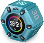 Pomodoro Timer, Magnetic Visual Timer with Flip Countdown, Silent & Alarm, Tools for Anyone, Cube Digital Timer for for Work, Kitchen Cooking, Study, 3/5/10/25/30/60min & Custom Countdown - Turquoise - Image 2