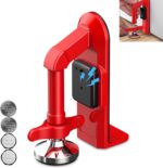 Portable Alarm Door Stopper - 80dB Anti-Theft Security Alarm Door Stoppers for Bottom of Door, Adjustable and Easy to Install for Home, Office, and Travel, Door Security Devices (Red) - Image 2