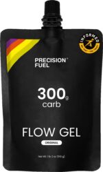 Precision Fuel 300 Flow Energy Gels - Mild Flavour Running Gels for Endurance Athletes, 300g Carbohydrate, Easy-to-Digest, Perfect for Running & Long-Duration Sports (Pack of 1 Gel) - Image 2