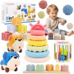 Premium Baby Toys for 6-18 Months, 8 in 1 Montessori Toys Set, Educational Learning Toys for Toddlers 1-3 Years Old Trendy Babies Gifts for Boys & Girls - Image 2