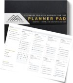 Productivity Store - Weekly Desk Planner Pad, 12-Month Productivity Planner, Tear-Out Deskpad for To-Do List, Productivity Tools for Time Management and Mindfulness, A4 Size, Black - Image 2