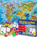 QUOKKA Board Game 1 to 10 Players - Learning, Educational - Geography, World - 100 Question Cards, Top Facts - Indoor, Outdoor - Kids, Teens, Adults, Family - Image 2