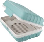 Quatish Bar Soap Holder Dish 1 Pack for Shower, Travel Soap Case with Lid for Gym, Camping Essentials, Hiking, Travel Size Toiletries, Portable, Leakproof, Blue - Image 2
