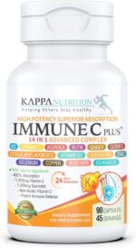 Quercetin 1,000mg, Vitamin C 1,000mg, Zinc 50mg, Vitamin D3 5,000iu, Selenium, Copper, Acerola, Ginger, Rutin, Bitter Orange, Rose Hips, Echinacea, Immune C Plus, 14 in 1 Immune C Plus (90 Count) - Image 2