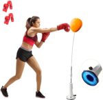Reflex Bag, Punching Bag with Stand, Boxing Bag for Teens and Adults,Adjustable Boxing Ball with Suction Cup Base,Suitable for Fitness,Family Parent-Child Training Sports - Image 2