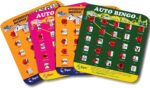 Regal Games Finger-Tip Shutter Bingo Cards with Sliding Windows - Interstate Bingo & Auto Bingo Game - Assorted Colors Travel Bingo Game Set Kids - Reusable, No Chips & Daubers Needed - 4 Packs - Image 2
