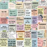 Reminder Motivational Stickers, 50PCS Self-Inspirational Waterproof Stickers for Water Bottles Laptop Scrapbook, Note-to-self Positive Aesthetic Decals for Teens Adults Students (Reminder) - Image 2