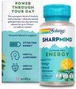 SOLARAY SharpMind Energy, Energy Booster for Women and Men, Nootropic Focus Supplement, Caffeine Free Energy Pills with Rhodiola Rosea and Cordyceps, 60 Day Guarantee, 30 Servings, 30 VegCap Pills - Image 2