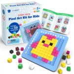 STEM Toys Pixel Art Kit for Kids - Arts and Crafts for Boys & Girls - Educational Science Kits & STEM Activities for Kids Ages 5-8-12 Gifts for 5, 6, 7, 8, 9, 10 Year Old - Brain Teasers Toy (Medium) - Image 2