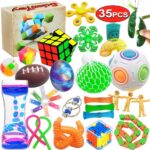 Scientoy Fidget Toy Set, 35 Pcs Sensory Toy for ADD, OCD, Autistic Children, Adults, Anxiety Autism to Stress Relief and Anti Anxiety with Motion Timer, Perfect for Classroom Reward with Gift Box - Image 2