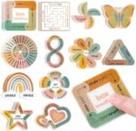 Sensory Strips for Anxiety Calming Stickers, 36Pcs 2 Textured for Mood Calming, Breathing Mindfulness Fidget Sticker for Kids, Anxiety Relief at Office & Classroom Desk - Image 2