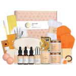 Skin Care Set for Women & Men, 28pcs Facial Kit at Home, Self Care Pamper Set, Birthday Gifts, Orange Spa Gift Baskets for Women, Serum, Face Cream, Bath Oil, Bath Bomb, Mothers Day, Christmas, Dad - Image 2