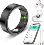 Smart Ring Health Tracker for Women Men-IP68 Waterproof Fitness Ring with Sleep Tracker/Heart Rate/Blood Pressure/Blood Oxygen/Step Counting/Calories for iOS and Android,No Subscription Fee - Image 2