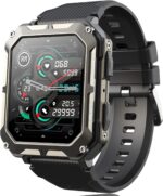 Smart Watch for Men, 1.93" AMOLED,5ATM Waterproof for Swim,Heart Rate & Sleep Monitor,Long Battery,Outdoor Activity Tracker,Voice Control & BT Call,Compatible with iPhone & Android Phones - Image 2