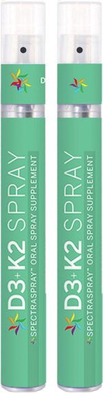 Spectraspray Vitamin D3 + K2 Spray 2 Pack - MenaQ-7 K2 Oral Vitamin Healthy Lifestyle Support, 60 Day Supply Total - Image 2
