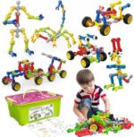 Stem Building Toys for 3 4 5 6 7 8 Year Old Boys Girls Kids,180 Pieces Building Blocks Educational Learning Toys with Large Storage Box,Ideal Christmas Birthday Gifts - Image 2