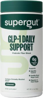 Supergut GLP1 Daily Support - High Fiber GLP-1 Supplement Powder for Women & Men - Sugar-Free Drink Mix for Gut Health (20 Servings) - Image 2