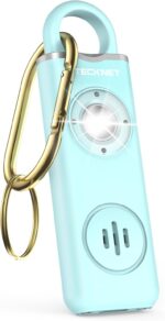 TECKNET Rechargeable Personal Safety Alarm for Women, 130dB Self Defense Keychain Alarm with SOS Strobe Light, Low Battery Notice, Personal Alarm Loud Siren Safety Keychain for Girls Kids Elderly - Image 2