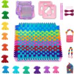 TIKKYFUN Weaving Loom Kit for Kids 2-Person Craft Set with 2 Loom Frames, 288 Loops, 12 Yarn Colors, Potholder Making Kit, Creative DIY Arts & Crafts for Girls Ages 6-12 - Image 2