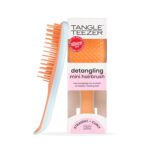 Tangle Teezer Ultimate Detangler Hairbrush, Eliminates Knots & Reduces Breakage, Mini Hair Brush for Travel, Small Hands & All Hair Types, Ice Blue & Sweet Orange - Image 2