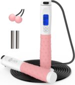 Te-Rich Jump Rope, Weighted Jump Rope for Fitness, Skipping Rope with Counter - Heavy Handles, Adjustable Length - Cordless Jumping Rope for Men Women Kids Fitness Exercise Training - Image 2