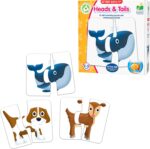 The Learning Journey: My First Match It! - Head and Tails - 15 Self-Correcting Animal Memory Matching Puzzles Games - Educational Activities for Learning - Preschoolers Age 2-5 - Award Winning Toys - Image 2